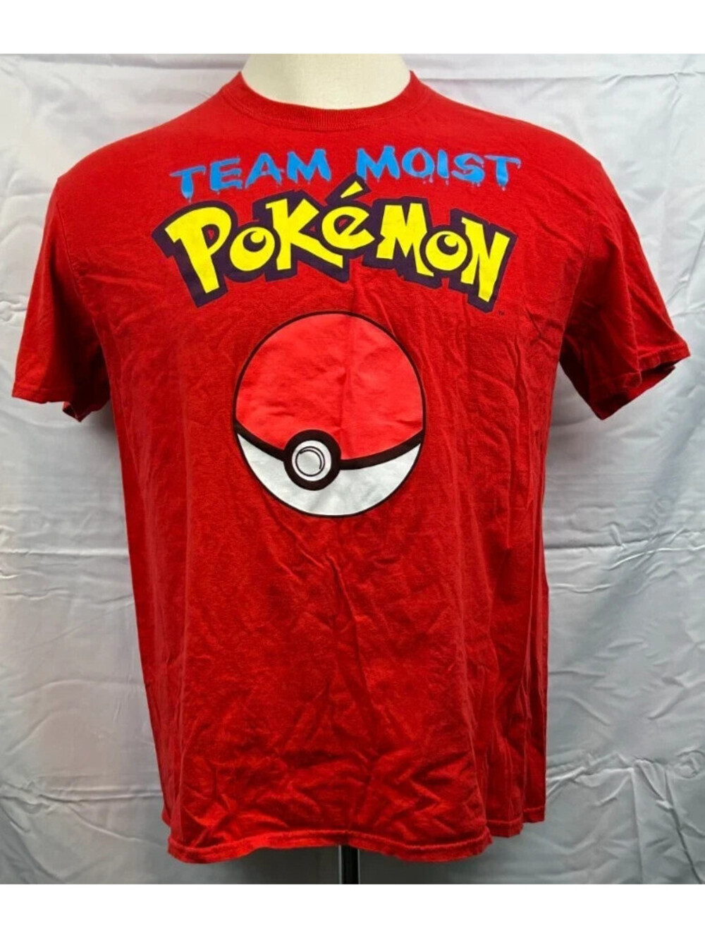 Nintendo Pokémon Legend Men's XL Red Spell Out T-Shirt